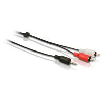 Philips SWA2712W 5�m, 3,5�mm (macho) a 2 RCA (macho) Cable est�reo Y (SWA2712W/10)
